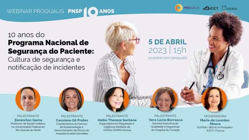 Webinar Proqualis Abril Anos Do Programa Nacional De Seguran A